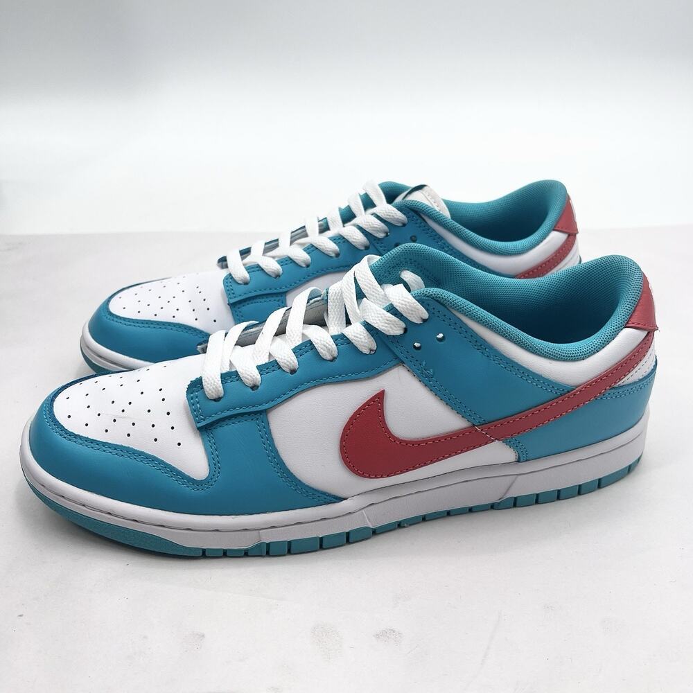 Nike Dunk Low Miami Dolphins - DV0833-102 - Mens 11.5 - Picture 4 of 13